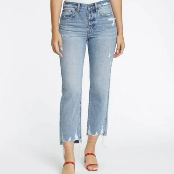 PISTOLA Charlie Distressed Straight Cropped Jeans in Ruthless - Picture 7 of 7